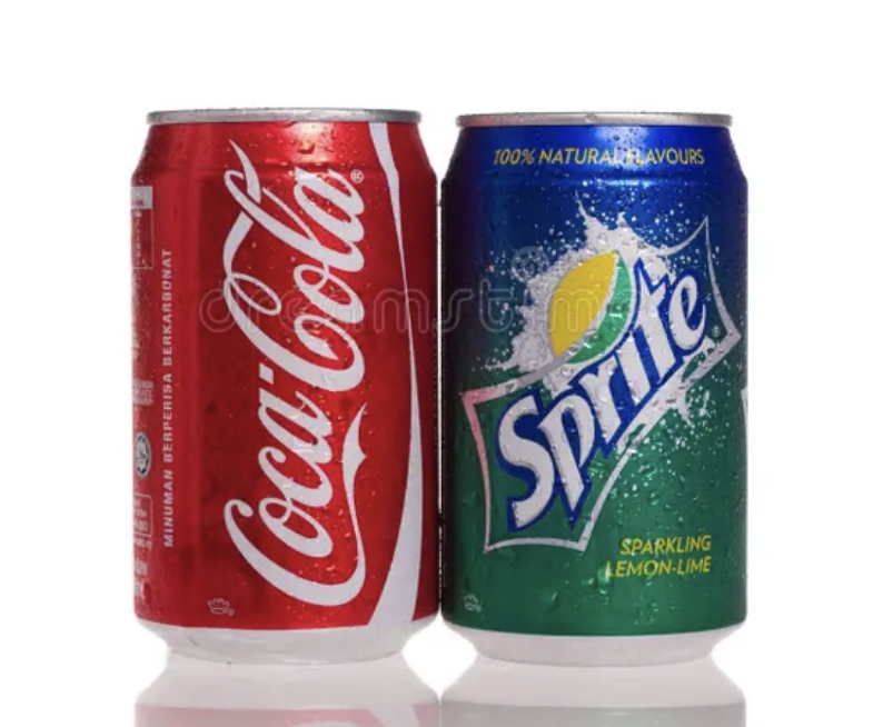 Picture of Coke and Sprite can